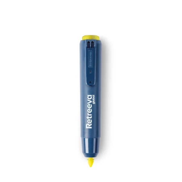 DESTACADOR DETECTABLE RETRACTABLE TINTA AMARILLA - Imagen 2