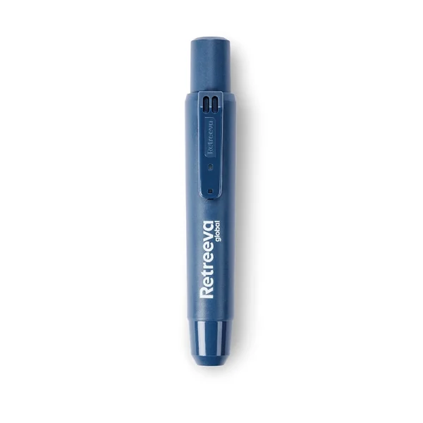 PLUMON DETEC. RETRACTABLE TINTA PERMANENTE AZUL