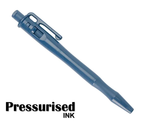 LAPIZ DETECTABLE RETRACTABLE TINTA AZUL A PRESION