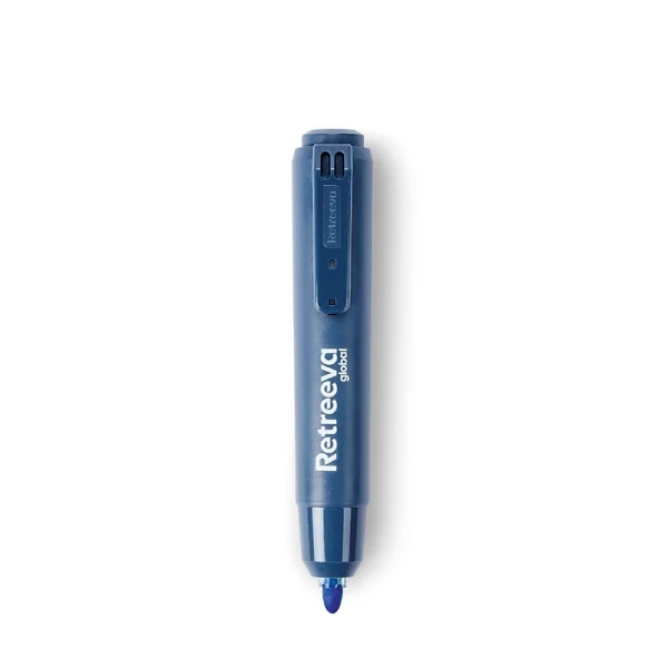 PLUMON DETEC. RETRACTABLE TINTA NO PERMANENTE AZUL
